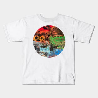 All the Colors / Acrylic Pouring Kids T-Shirt